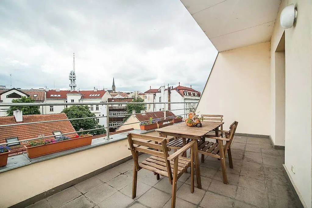 Great Terrace In Big, Central Flat براغ